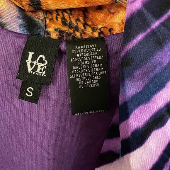 Purple Animal Print Dress. Size Small. - Picture 7 of 8